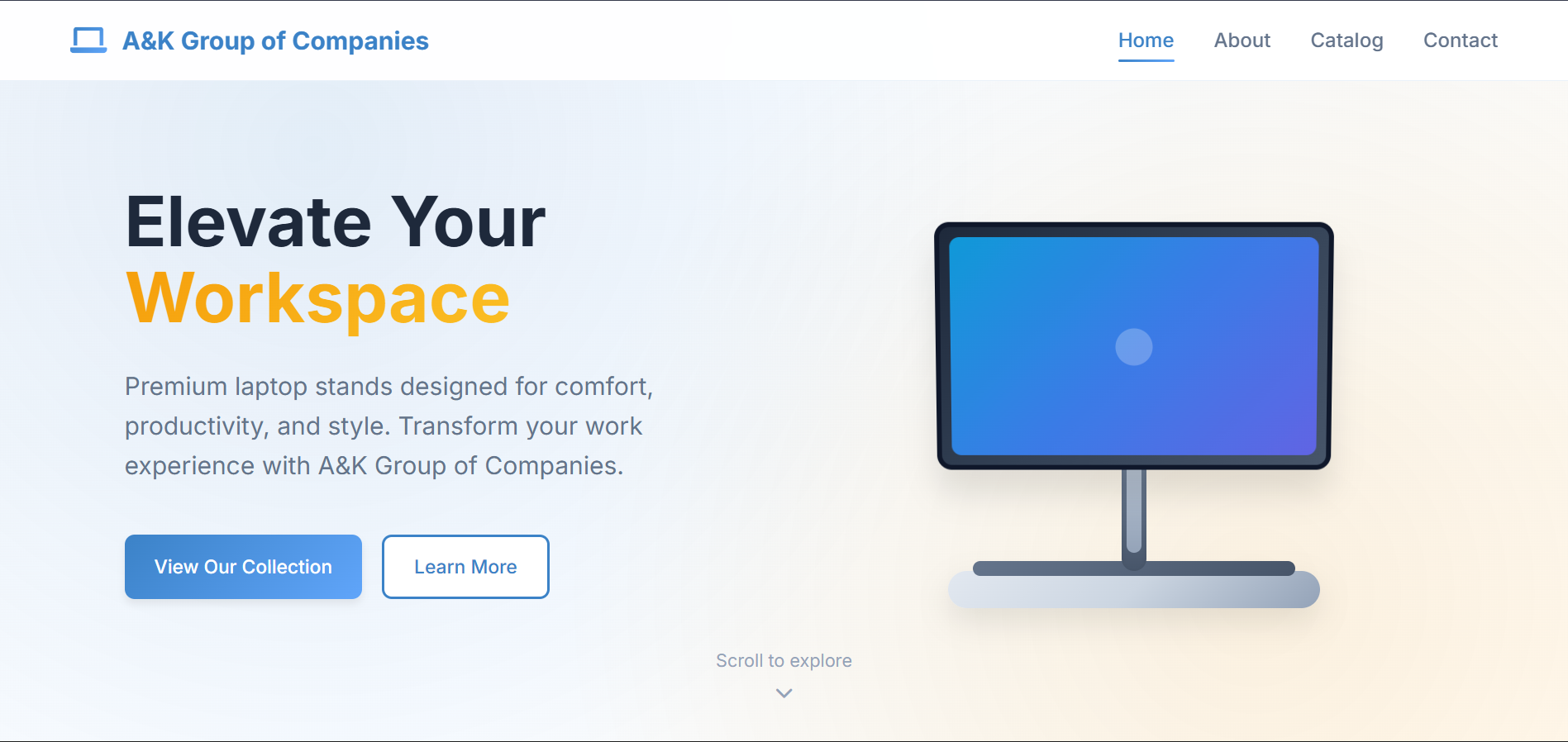 A&K Stands Limited Website Preview
